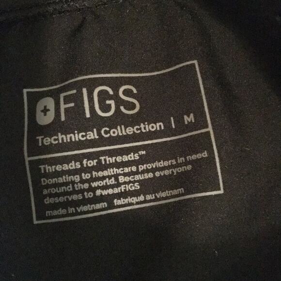 Figs High Waisted Zamora Jogger - Medium Black - Picture 5 of 6